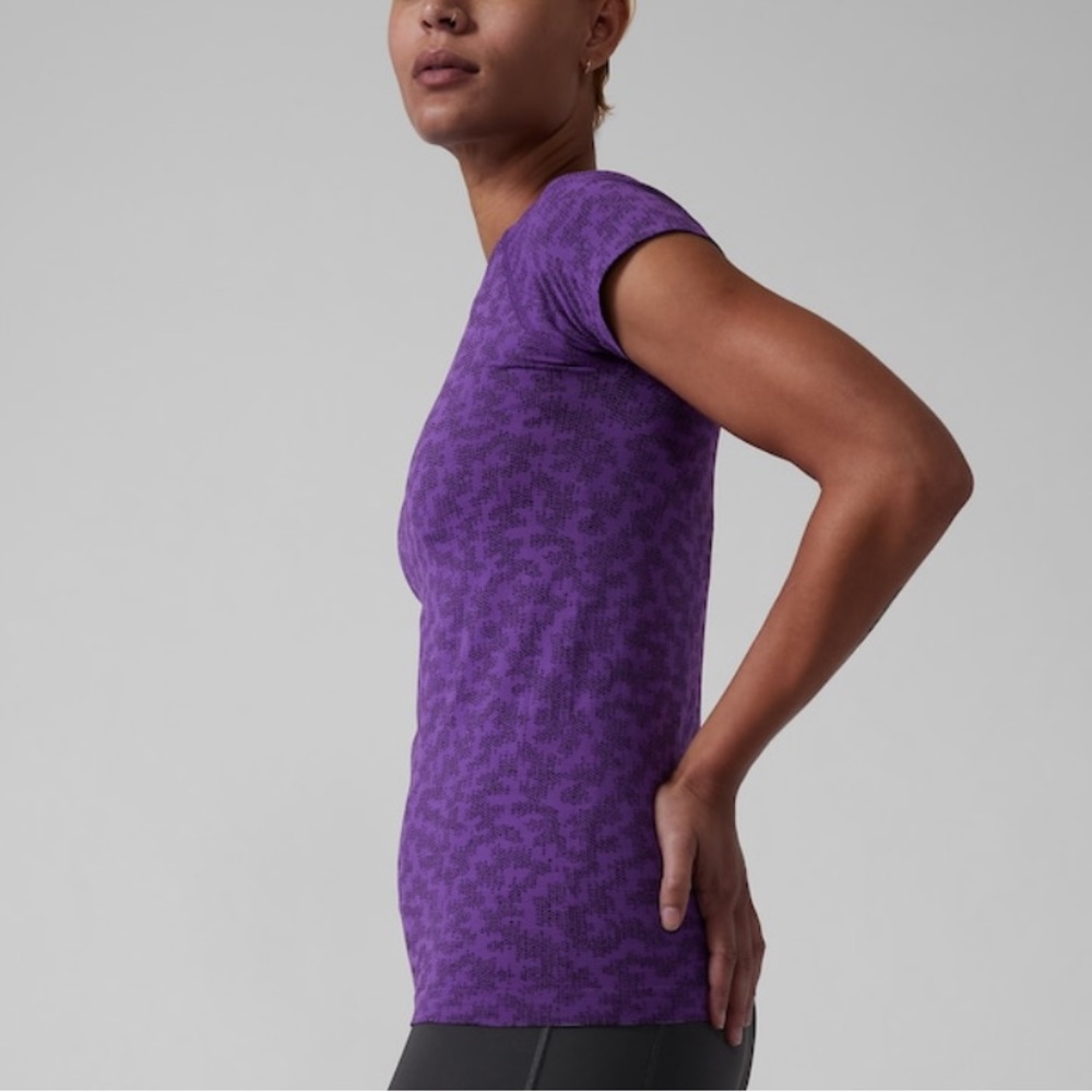 🧨HUGE SALE-PRICE FIRM-NWTS$70 ATHLETA Momentum Tee Large Stretchy Shirt Top L - Picture 4 of 8
